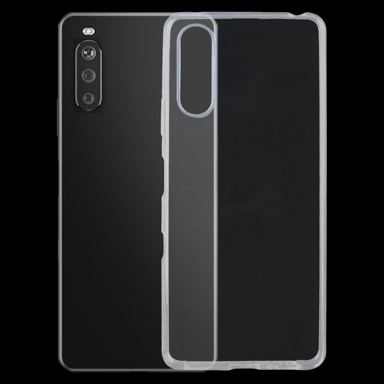 For Sony Xperia 10 III 0.75mm Ultra-thin Transparent TPU Soft Protective Case (Transparent) - Sony Cases by buy2fix | Online Shopping UK | buy2fix