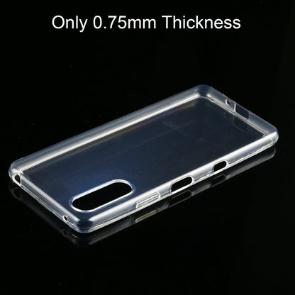 For Sony Xperia 10 III 0.75mm Ultra-thin Transparent TPU Soft Protective Case (Transparent) - Sony Cases by buy2fix | Online Shopping UK | buy2fix