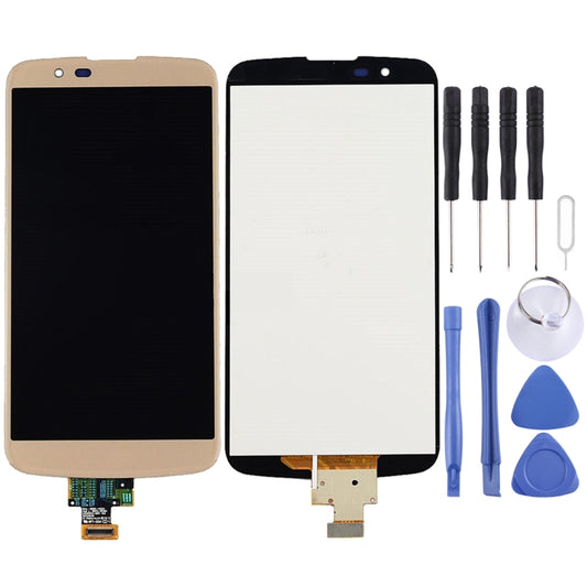 TFT LCD Screen for LG K10 Lte / K10 2016 / K410 / K420 / K420N / K430 / K430DS / K430DSF / K430DSY  with Digitizer Full Assembly(Gold) - For LG by buy2fix | Online Shopping UK | buy2fix