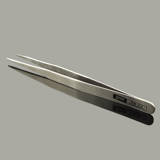 Gooi TS-11 Steel Straight Tweezers (Silver) - Tweezers by buy2fix | Online Shopping UK | buy2fix