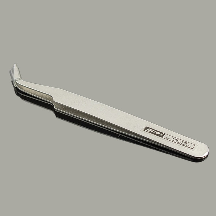 Gooi TS-15 Steel Bend Tweezers(Silver) - Tweezers by buy2fix | Online Shopping UK | buy2fix