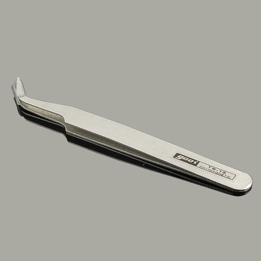 Gooi TS-15 Steel Bend Tweezers(Silver) - Tweezers by buy2fix | Online Shopping UK | buy2fix
