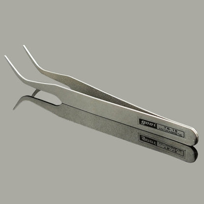 Gooi TS-15 Steel Bend Tweezers(Silver) - Tweezers by buy2fix | Online Shopping UK | buy2fix