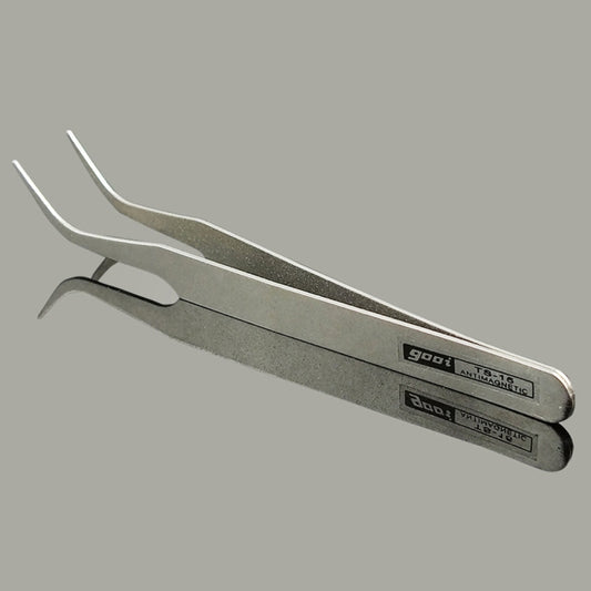 Gooi TS-15 Steel Bend Tweezers(Silver) - Tweezers by buy2fix | Online Shopping UK | buy2fix