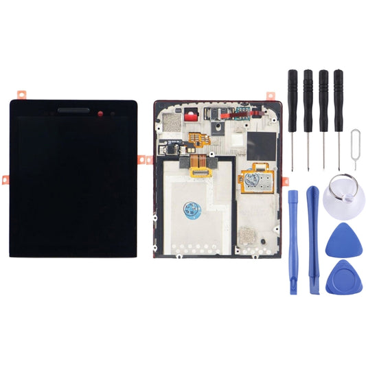Original LCD Screen for BlackBerry P9983 Digitizer Full Assembly with Frame(Black) - For BlackBerry by buy2fix | Online Shopping UK | buy2fix