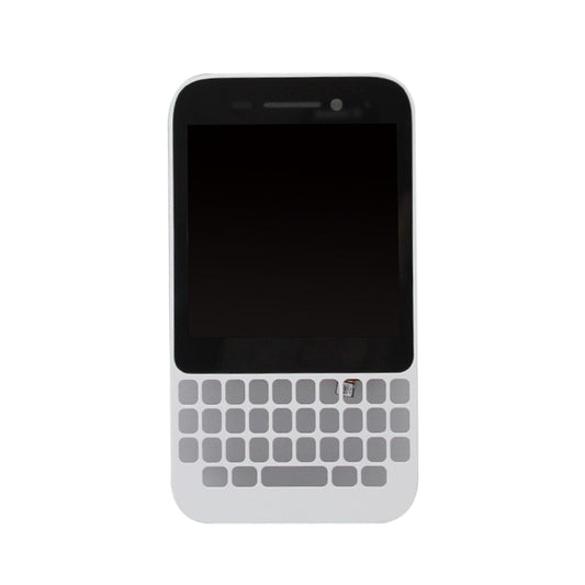 Original LCD Screen for BlackBerry Q5 Digitizer Full Assembly with Frame(White) - For BlackBerry by buy2fix | Online Shopping UK | buy2fix