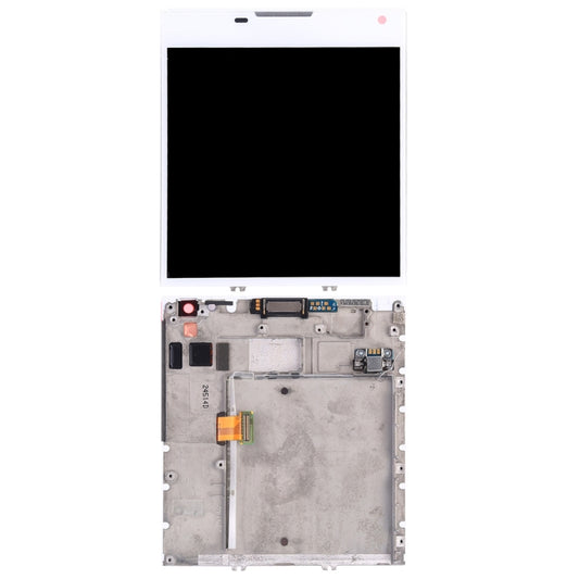 Original LCD Screen for BlackBerry Passport Q30 Digitizer Full Assembly with Frame(White) - For BlackBerry by buy2fix | Online Shopping UK | buy2fix