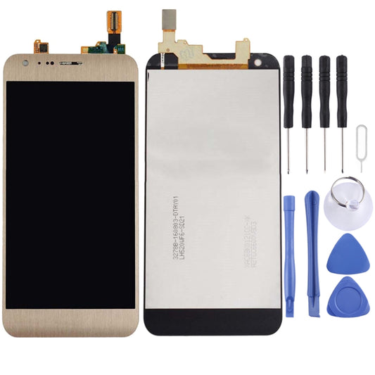 Original LCD Screen for LG X Cam / K580 / K580I / K580Y with Digitizer Full Assembly(Gold) - For LG by buy2fix | Online Shopping UK | buy2fix