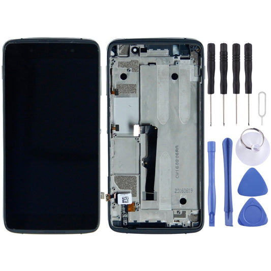 OEM LCD Screen for Alcatel One Touch Idol 4 LTE / 6055 Digitizer Full Assembly with Frame (Black) - LCD Screen by buy2fix | Online Shopping UK | buy2fix