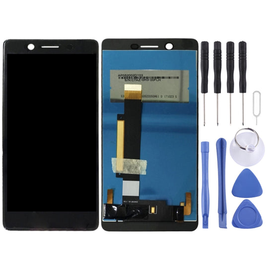 LCD-Bildschirm und Digitizer-Komplettmontage für Nokia 7 (Schwarz)