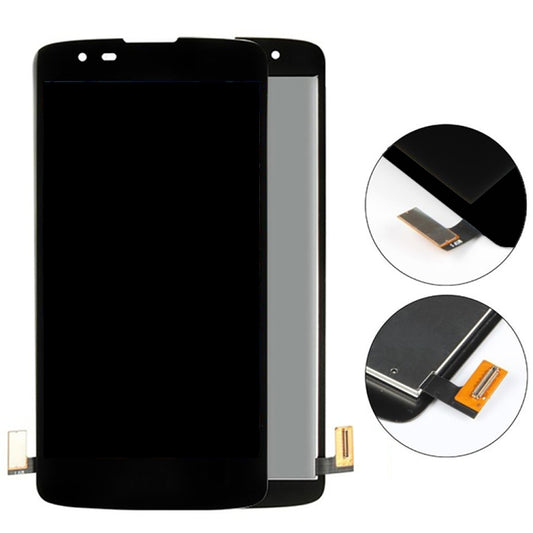 TFT LCD Screen for LG K8 (2016)Digitizer Full Assembly with Frame(Black) - For LG by buy2fix | Online Shopping UK | buy2fix