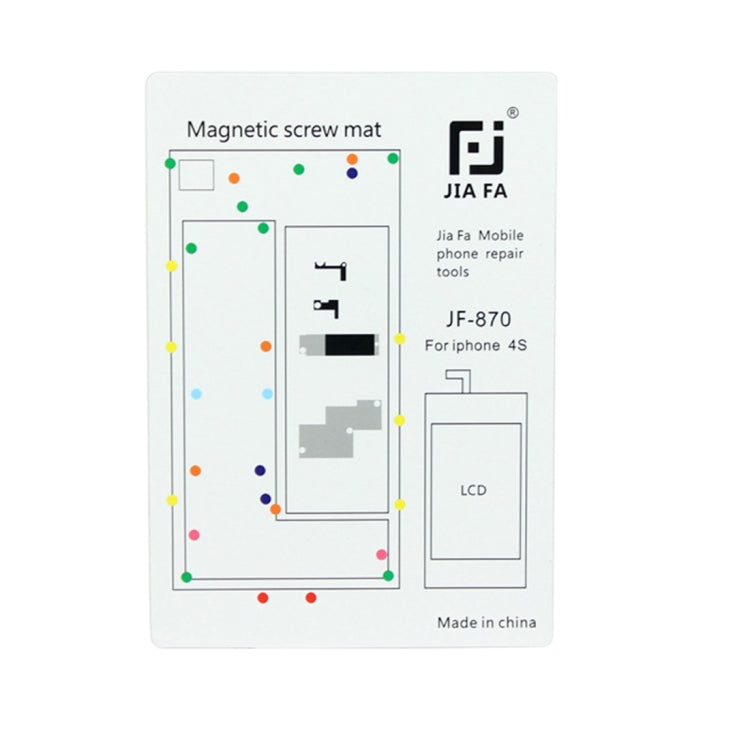 JIAFA Magnetic Screws Mat for iPhone 4S - Magnetic Screws Mat by JIAFA | Online Shopping UK | buy2fix