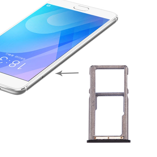 For Meizu M6 Note SIM Card Tray (Black) - For Meizu by buy2fix | Online Shopping UK | buy2fix