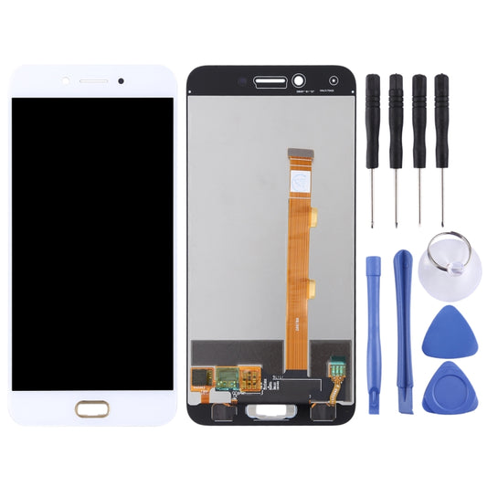 TFT LCD Screen for OPPO A77 with Digitizer Full Assembly(White) - LCD Screen by buy2fix | Online Shopping UK | buy2fix