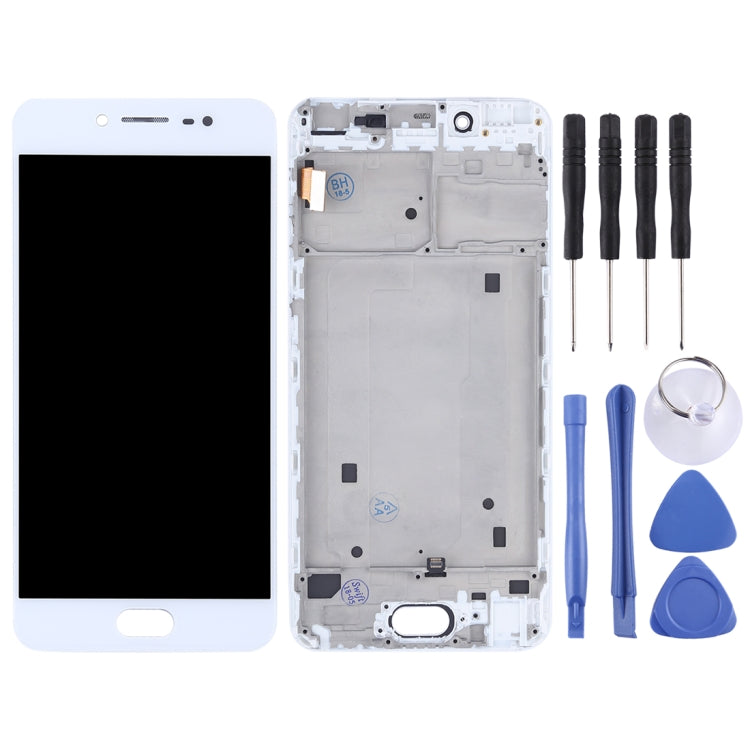 TFT LCD Screen for Vivo X7 Digitizer Full Assembly with Frame(White) - LCD Screen by buy2fix | Online Shopping UK | buy2fix