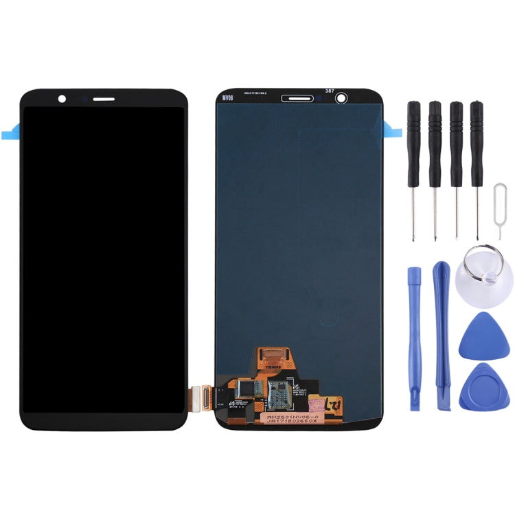 For OnePlus 5T Digitizer Full Assembly Original LCD Screen (Black) by buy2fix