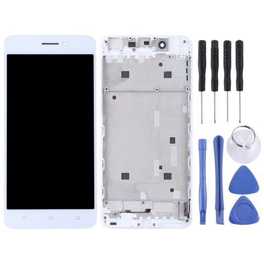 TFT LCD Screen for Vivo X6 Digitizer Full Assembly with Frame(White) - LCD Screen by buy2fix | Online Shopping UK | buy2fix