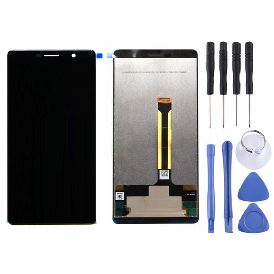LCD-Bildschirm und Digitizer-Vollmontage für Nokia 7 Plus / E9 Plus (Schwarz)