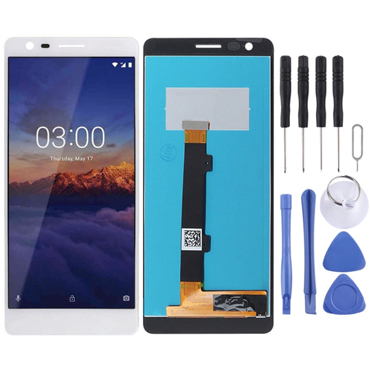 Ensemble complet d'écran LCD et de numériseur pour Nokia 3.1 (blanc)