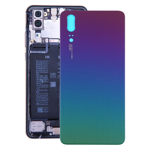 Battery Back Cover for Huawei P20(Aurora Blue) - Back Cover by buy2fix | Online Shopping UK | buy2fix