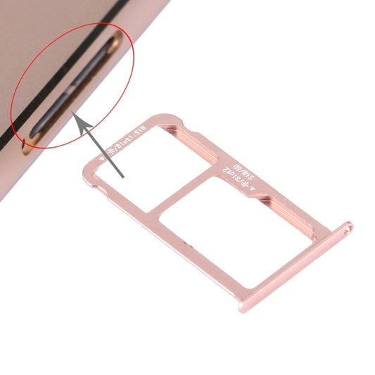 For Huawei Honor V8 Nano SIM + Micro SD / Nano SIM Card Tray(Rose Gold) - Card Tray by buy2fix | Online Shopping UK | buy2fix