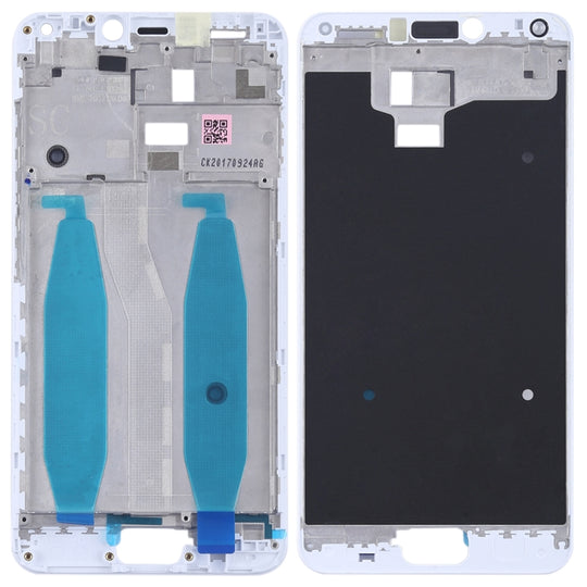 Plaque de lunette de cadre LCD du boîtier avant pour Asus Zenfone 4 Max ZC554KL X00IS X00ID (blanc)