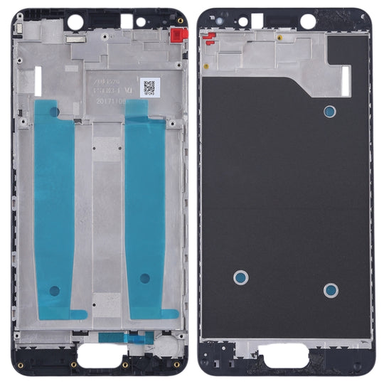 Plaque de lunette de cadre LCD du boîtier avant pour Asus Zenfone 4 Max ZC520KL X00HD (noir)