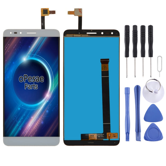 LCD Screen and Digitizer Full Assembly for Alcatel Pop 4 7070 / OT-7070 / OT7070 / 7070X / 7070Q / 7070A / 7070I(White) - LCD Screen by buy2fix | Online Shopping UK | buy2fix