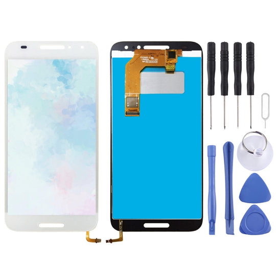 LCD-Bildschirm und Digitizer-Vollmontage für Alcatel A3 5046 / 5046D / 5046X / OT5046 (Weiß)