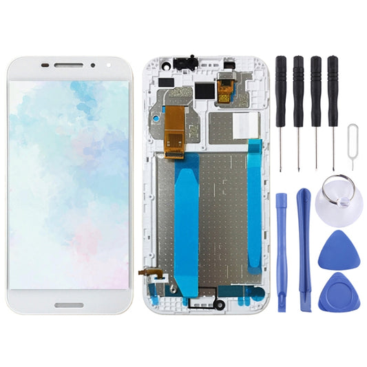 OEM LCD Screen for Vodafone Smart N8 VFD610 Digitizer Full Assembly with Frame（White) - For Vodafone by buy2fix | Online Shopping UK | buy2fix