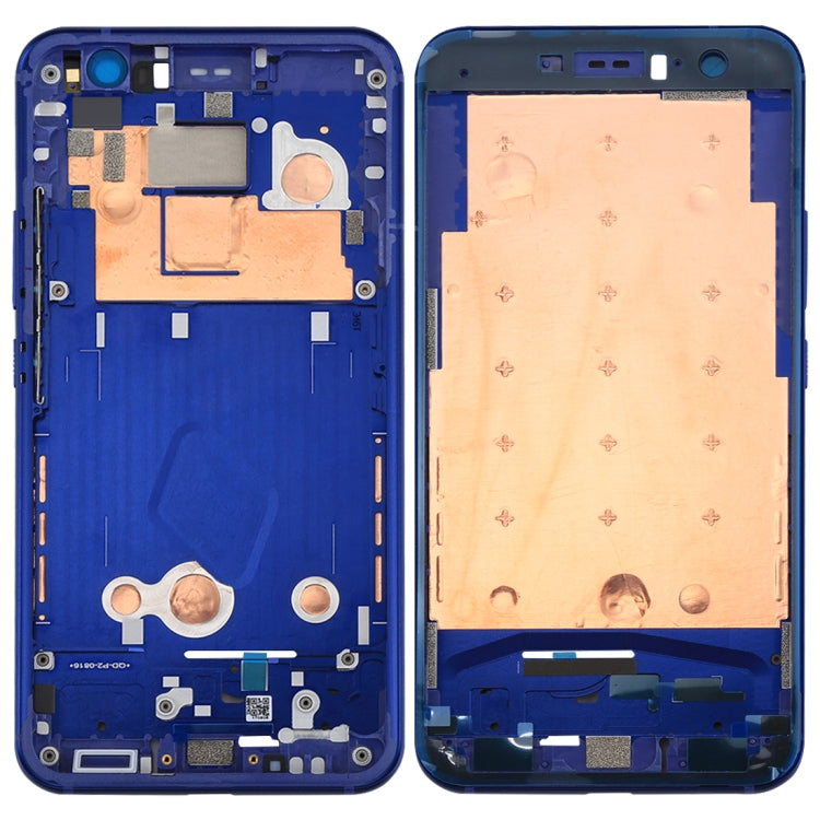 for HTC U11 Front Housing LCD Frame Bezel Plate(Dark Blue) - Full Housing Cover by buy2fix | Online Shopping UK | buy2fix