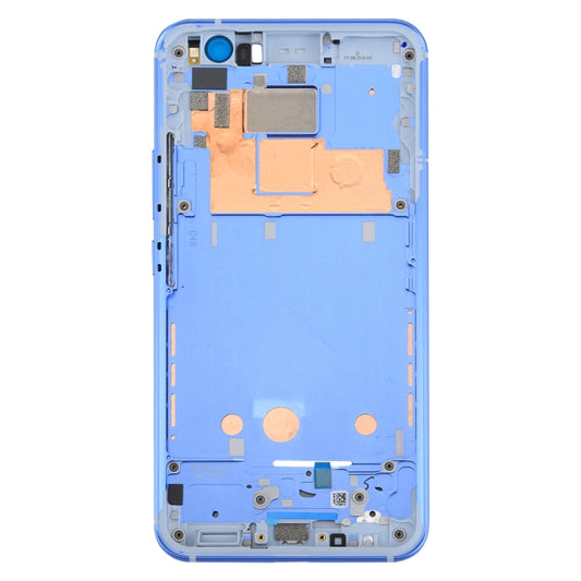 for HTC U11 Front Housing LCD Frame Bezel Plate(Blue) - Full Housing Cover by buy2fix | Online Shopping UK | buy2fix