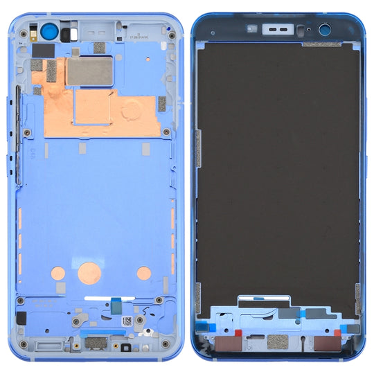für HTC U11 Frontgehäuse LCD Rahmen Einfassungsplatte (Blau)