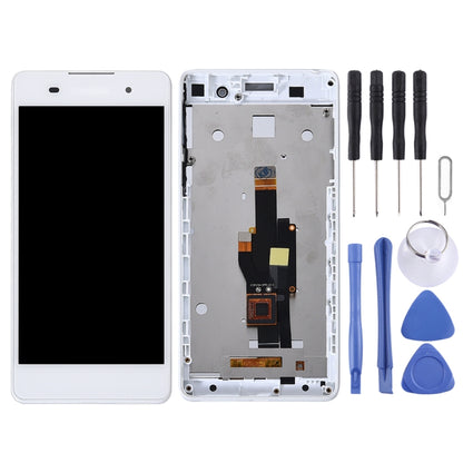 OEM LCD Screen for Sony Xperia E5 F3311 F3313 Digitizer Full Assembly with Frame(White) by buy2fix