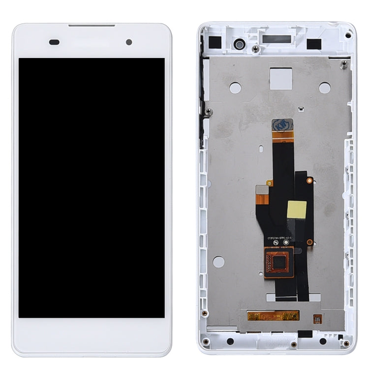 OEM LCD Screen for Sony Xperia E5 F3311 F3313 Digitizer Full Assembly with Frame(White) by buy2fix