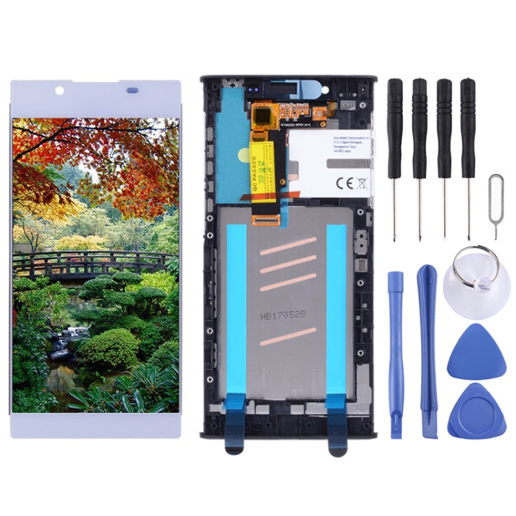 OEM LCD Screen for Sony Xperia L1 G3311 G3312 G3313 Digitizer Full Assembly with Frame(Silver) by buy2fix