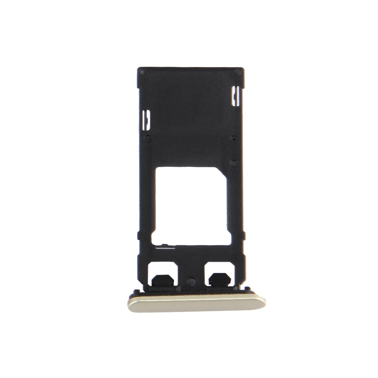 SIM Card Tray + Micro SD Card Tray + Card Slot Port Dust Plug for Sony Xperia X (Single SIM Version)(Lime Gold) - Card Tray by buy2fix | Online Shopping UK | buy2fix