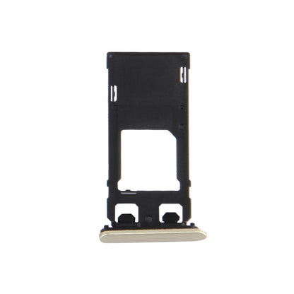 SIM Card Tray + Micro SD Card Tray + Card Slot Port Dust Plug for Sony Xperia X (Single SIM Version)(Lime Gold) - Card Tray by buy2fix | Online Shopping UK | buy2fix