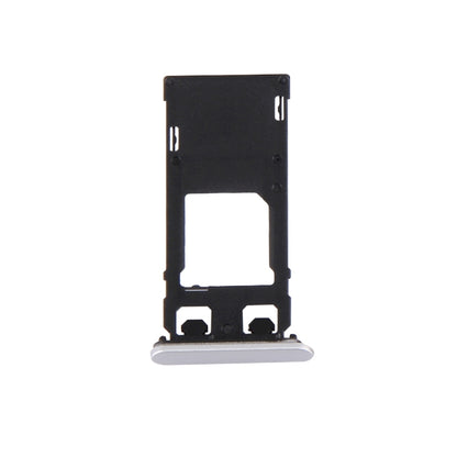 SIM Card Tray + Micro SD Card Tray + Card Slot Port Dust Plug for Sony Xperia X (Single SIM Version)(White) - Card Tray by buy2fix | Online Shopping UK | buy2fix