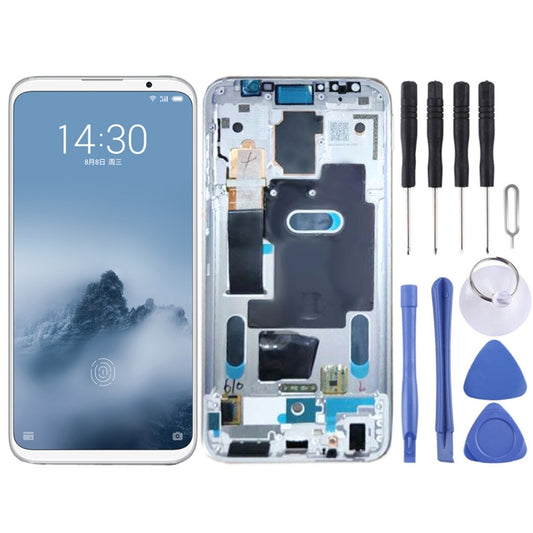 Original LCD Screen for Meizu 16 / 16th / M882H / M882Q Digitizer Full Assembly with Frame(White) - For Meizu by buy2fix | Online Shopping UK | buy2fix