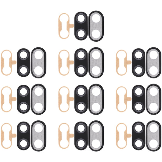 For Huawei Nova 3i 10pcs Back Camera Bezel with Lens Cover & Adhesive (Black) - Camera Series by buy2fix | Online Shopping UK | buy2fix
