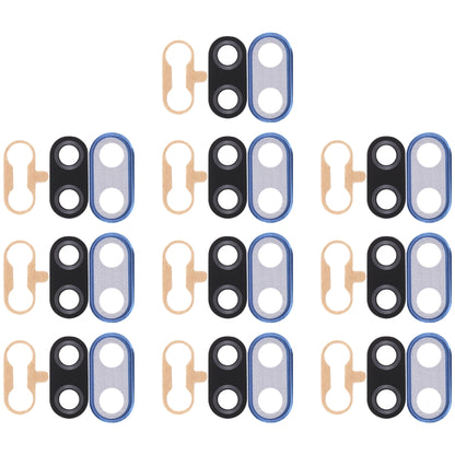 For Huawei Nova 3i 10pcs Back Camera Bezel with Lens Cover & Adhesive (Blue) - Camera Series by buy2fix | Online Shopping UK | buy2fix