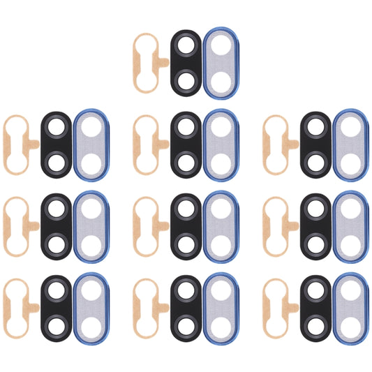 For Huawei Nova 3i 10pcs Back Camera Bezel with Lens Cover & Adhesive (Blue) - Camera Series by buy2fix | Online Shopping UK | buy2fix
