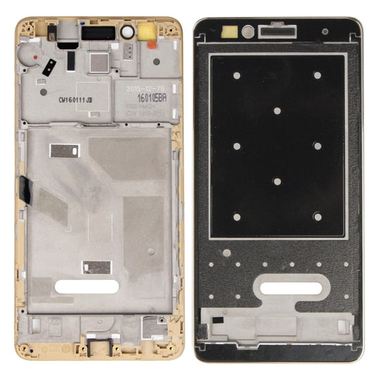 For Huawei Honor 5X / GR5 Front Housing LCD Frame Bezel Plate(Gold) - Frame Bezel Plate by buy2fix | Online Shopping UK | buy2fix