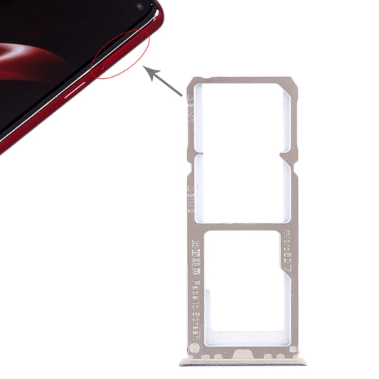 For OPPO A3 2 x SIM Card Tray + Micro SD Card Tray (Blue) - Card Tray by buy2fix | Online Shopping UK | buy2fix