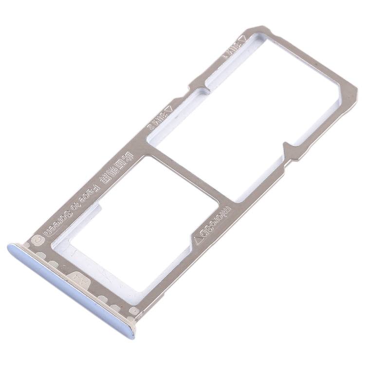 For OPPO A3 2 x SIM Card Tray + Micro SD Card Tray (Blue) - Card Tray by buy2fix | Online Shopping UK | buy2fix