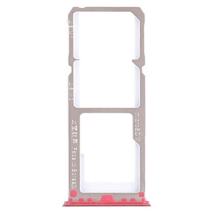 For OPPO A3 2 x SIM Card Tray + Micro SD Card Tray (Red) - Card Tray by buy2fix | Online Shopping UK | buy2fix