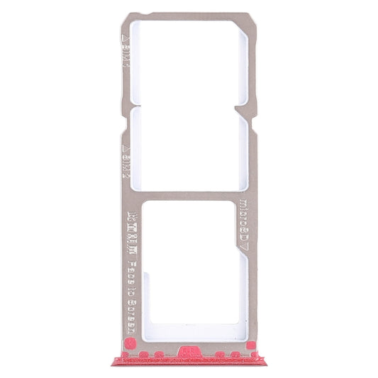 For OPPO A3 2 x SIM Card Tray + Micro SD Card Tray (Red) - Card Tray by buy2fix | Online Shopping UK | buy2fix
