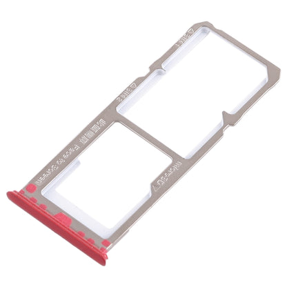 For OPPO A3 2 x SIM Card Tray + Micro SD Card Tray (Red) - Card Tray by buy2fix | Online Shopping UK | buy2fix