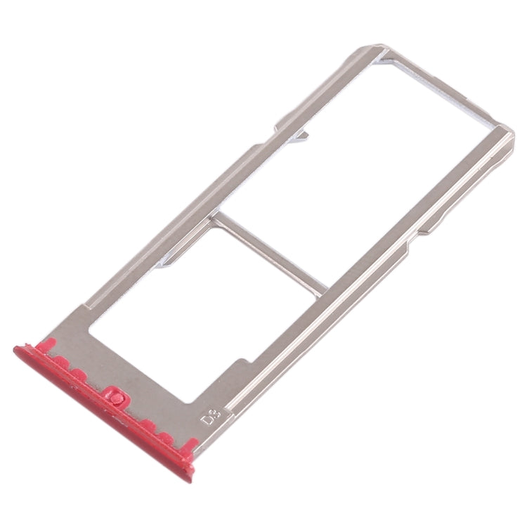 For OPPO A3 2 x SIM Card Tray + Micro SD Card Tray (Red) - Card Tray by buy2fix | Online Shopping UK | buy2fix